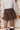 Jupe-short marron effet boule — SELYA