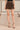 Jupe-short marron effet boule — SELYA