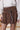 Jupe-short marron effet boule — SELYA