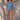 Maillot de bain une pièce rayé bleu pour femme - vue de face
