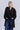 Manteau noir oversize WITHBLACK pour femme - vue de face