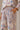Pantalon fluide imprimé blanc/rose ALINA