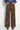 Pantalon large effet cuir marron – SWIGGY