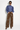 Pantalon large effet cuir marron – SWIGGY