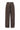 Pantalon large marron à fines rayures – ASTRID