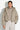 Parka courte rembourrée gris-beige — THE MUSE
