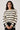 Pull beige noir - LEOTIE
