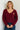 Pull bordeaux cœur doré - ANAISA