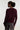 Pull côtelé en laine bordeaux — ARYRIB