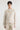 Pull court à col polo gris-beige — DUSTO