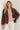 Pull écrue et rouge à boutons dorés – MARINA