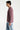 Pull vieux rose en maille côtelée Chasin pour homme - vue coter