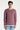 Pull vieux rose en maille côtelée Chasin pour homme - vue de face