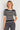 Pull en maille fine rayé à manches courtes — Rayella