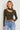 Pull kaki à encolure asymétrique — ALYNA