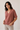 Pull manches courtes en maille rose