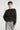 Pull oversize en angora mélangé noir délavé — DATUS