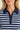 Pull polo rayé bleu marine — LÉONIE
