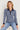 Pull polo rayé bleu marine — LÉONIE