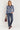 Pull polo rayé bleu marine — LÉONIE