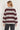 Pull polo rayé bordeaux et gris - NOLYA