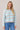 Pull rayé bleu ciel et gris Bellerose pour femme - vue de face