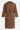 Robe chemise effet suède à manches trois-quarts — Suedella