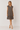 Robe fluide imprimée noire et beige