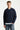 Sweat bleu marine col tunisien – SORAN