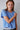 T-shirt ample à col rond effet peau de pêche – Ypawood