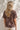 T-shirt marron oversize femme à manches courtes - vue de dos