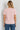 T-shirt rose clair à col rond – LOREA