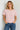 T-shirt rose clair à col rond – LOREA