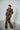 Veste courte ample marron WITHBLACK portée par une femme