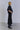 Veste effet cuir noire WITHBLACK femme portée en total look noir