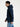 Veste zippée bleu marine à capuche Chasin pour homme - vue de cote