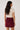 Jupe-short en velours côtelé bordeaux – VELYA